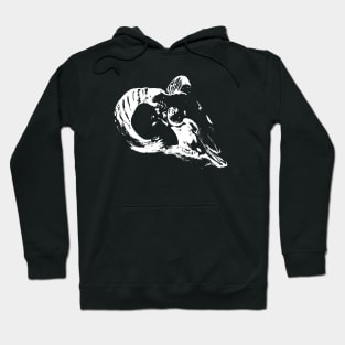 Mysterious Ram Skull (White) Hoodie